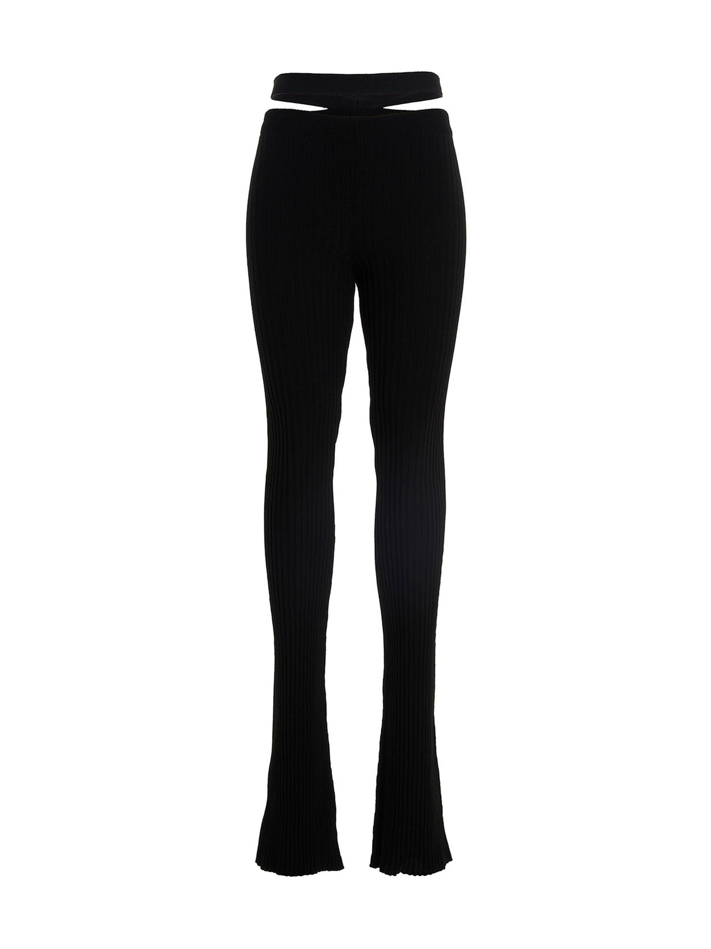 AndreĀdamo Ribbed Flared Trousers