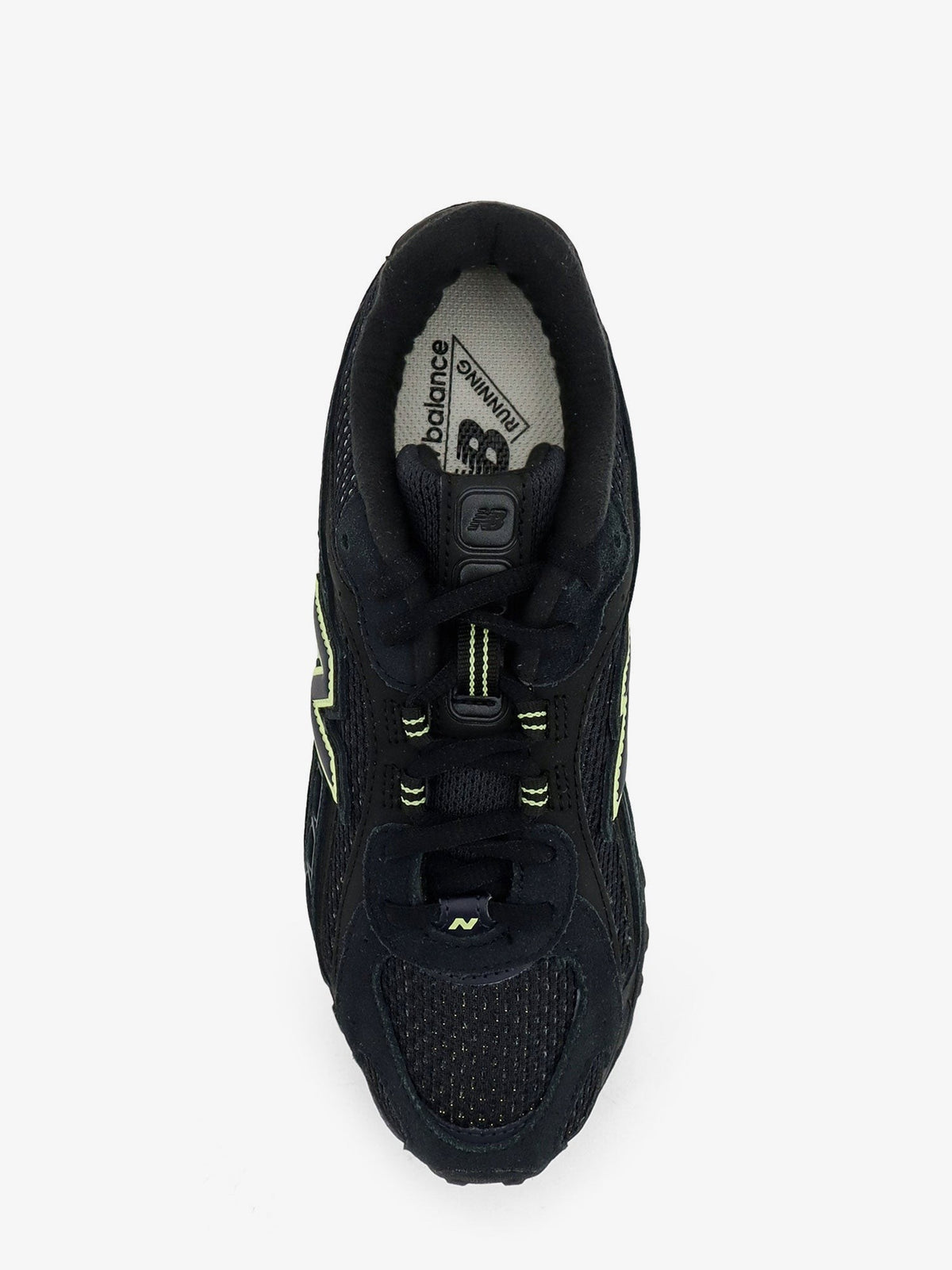 204 L mesh and suede sneakers