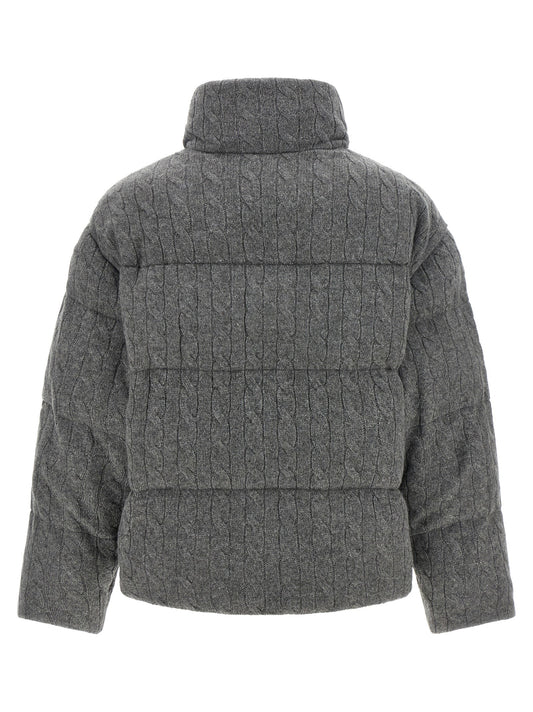 Polo Ralph Lauren Knitted Braided Down Jacket
