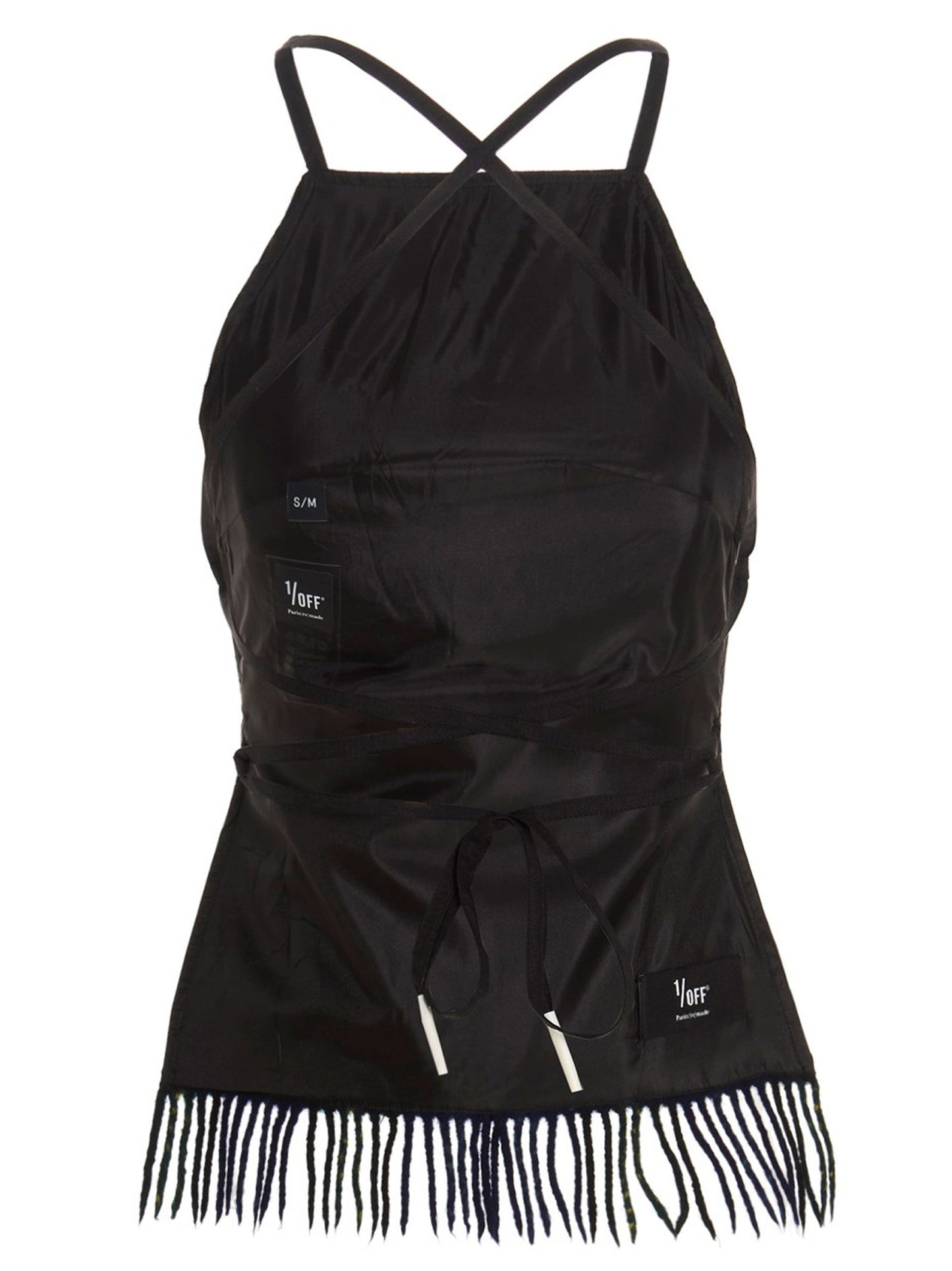 1/Off Checked Scarf Top