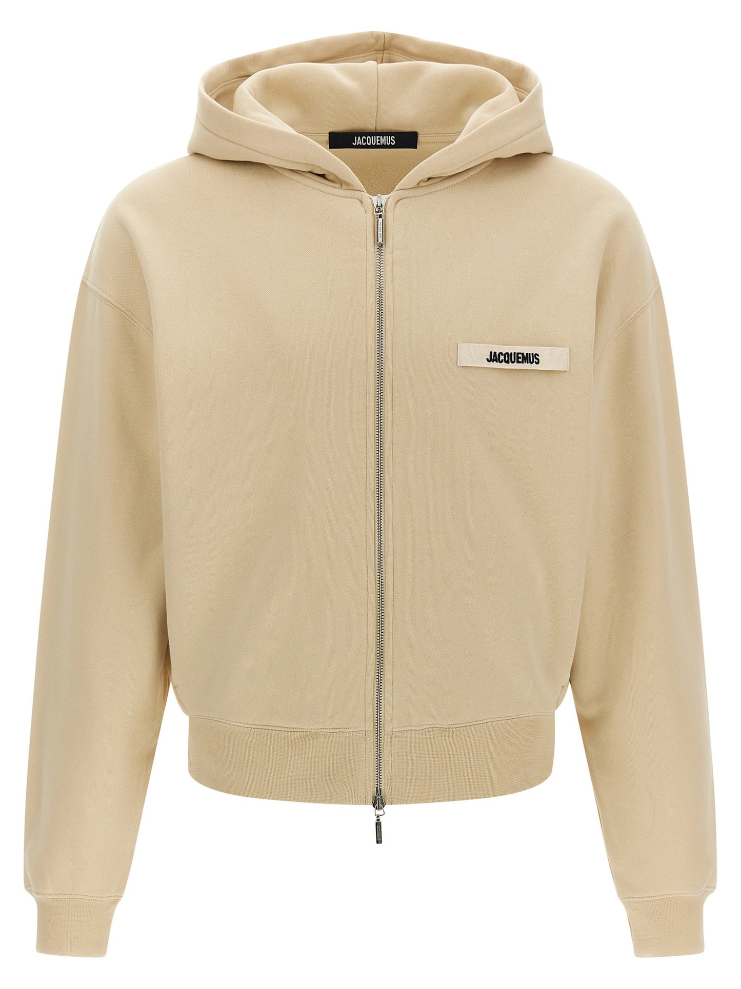 Jacquemus Le Hoodie Grip هودي من نسيج غرو غراين