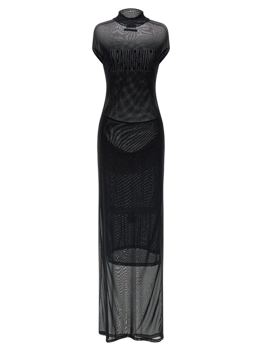Jean Paul Gaultier Flocked Dress