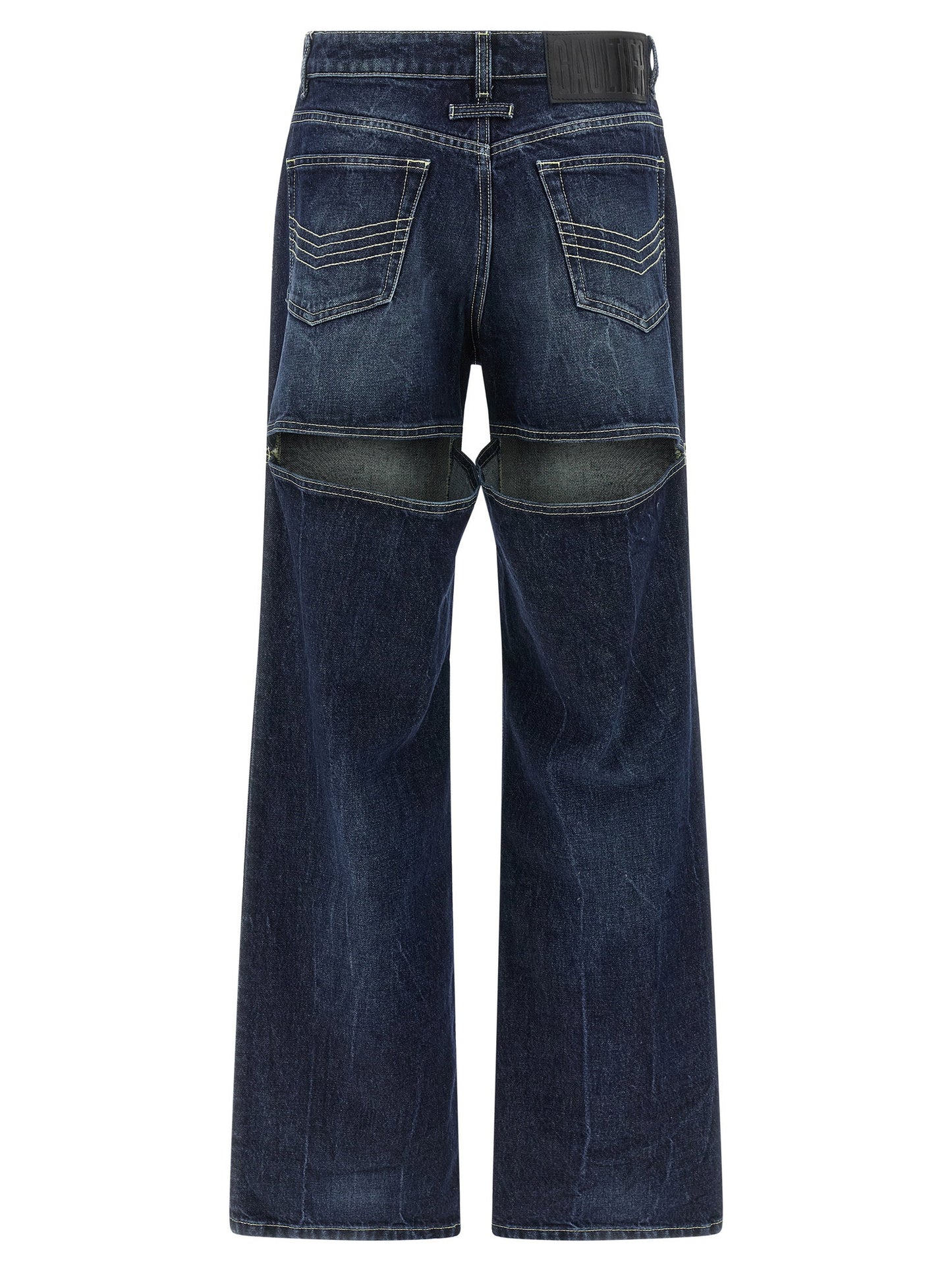 Jean Paul Gaultier The Blue Cut-out Jeans