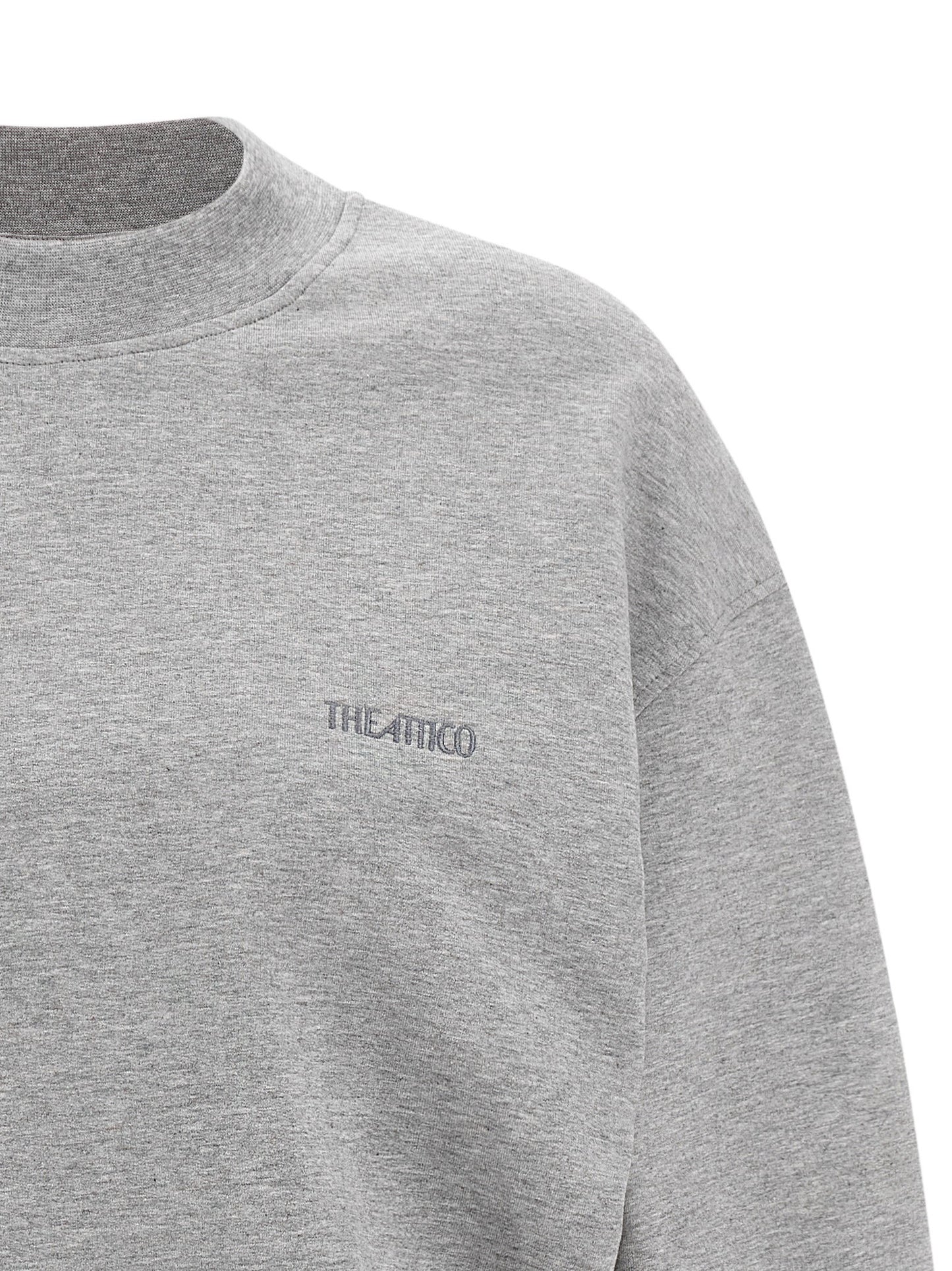 The Attico Mélange Sweatshirt Dress
