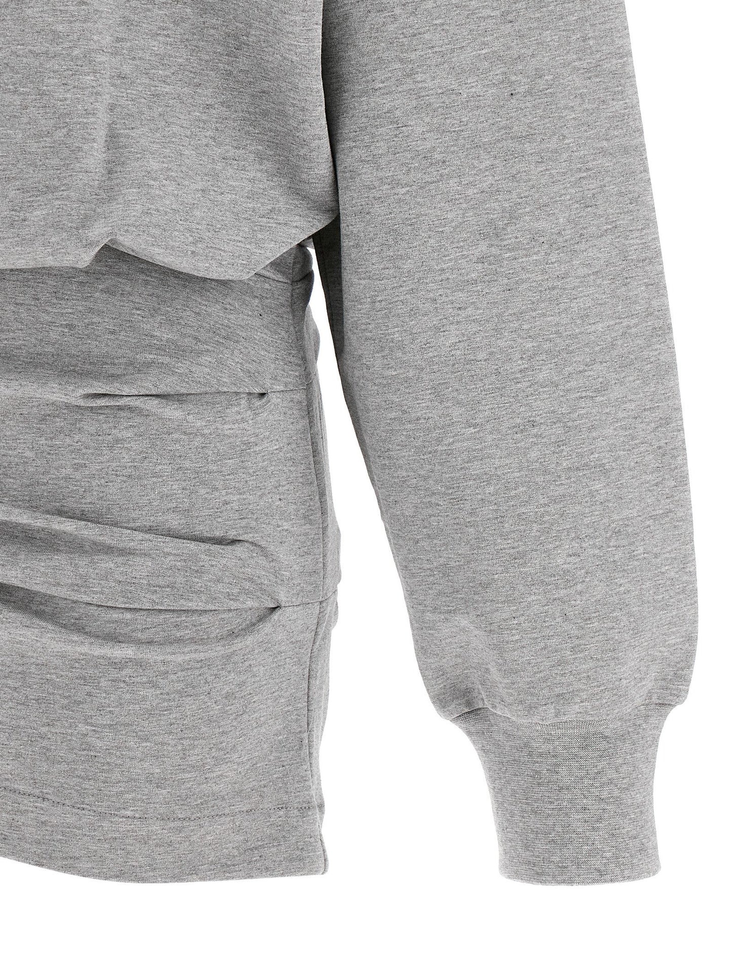 The Attico Mélange Sweatshirt Dress