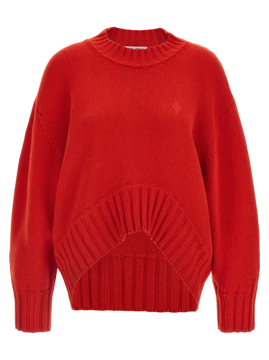 The Attico Asymmetrical Hem Sweater