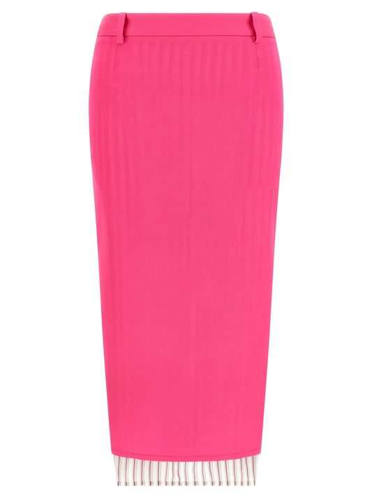 The Attico Double Layer Skirt