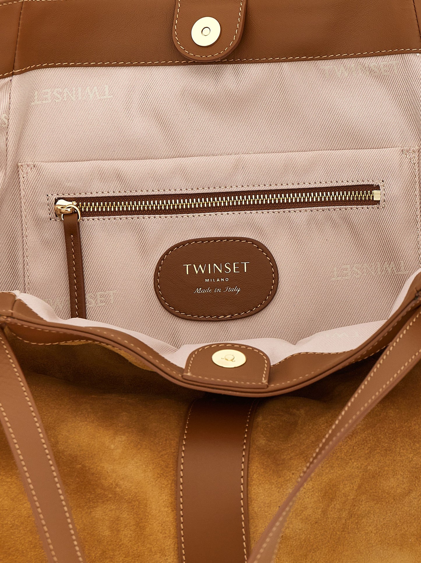Twin Set Twin Set Suede Shopping Bag