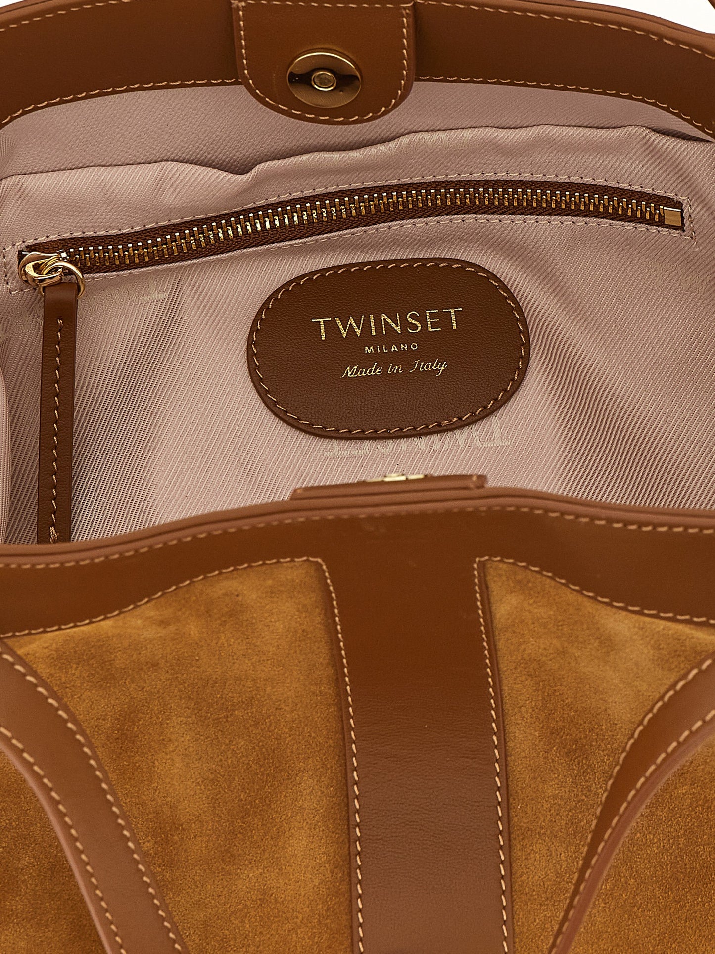 Twin Set Twin Set Suede Shoulder Bag