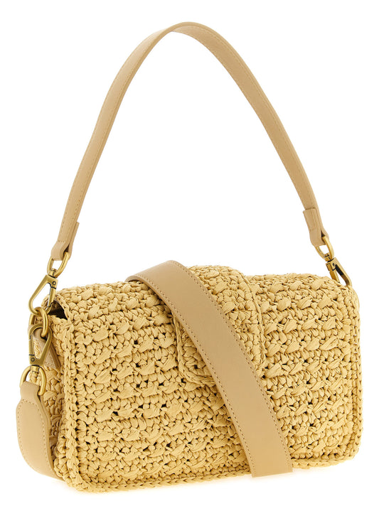 Twin Set Twin Set Raffia Crossbody Bag