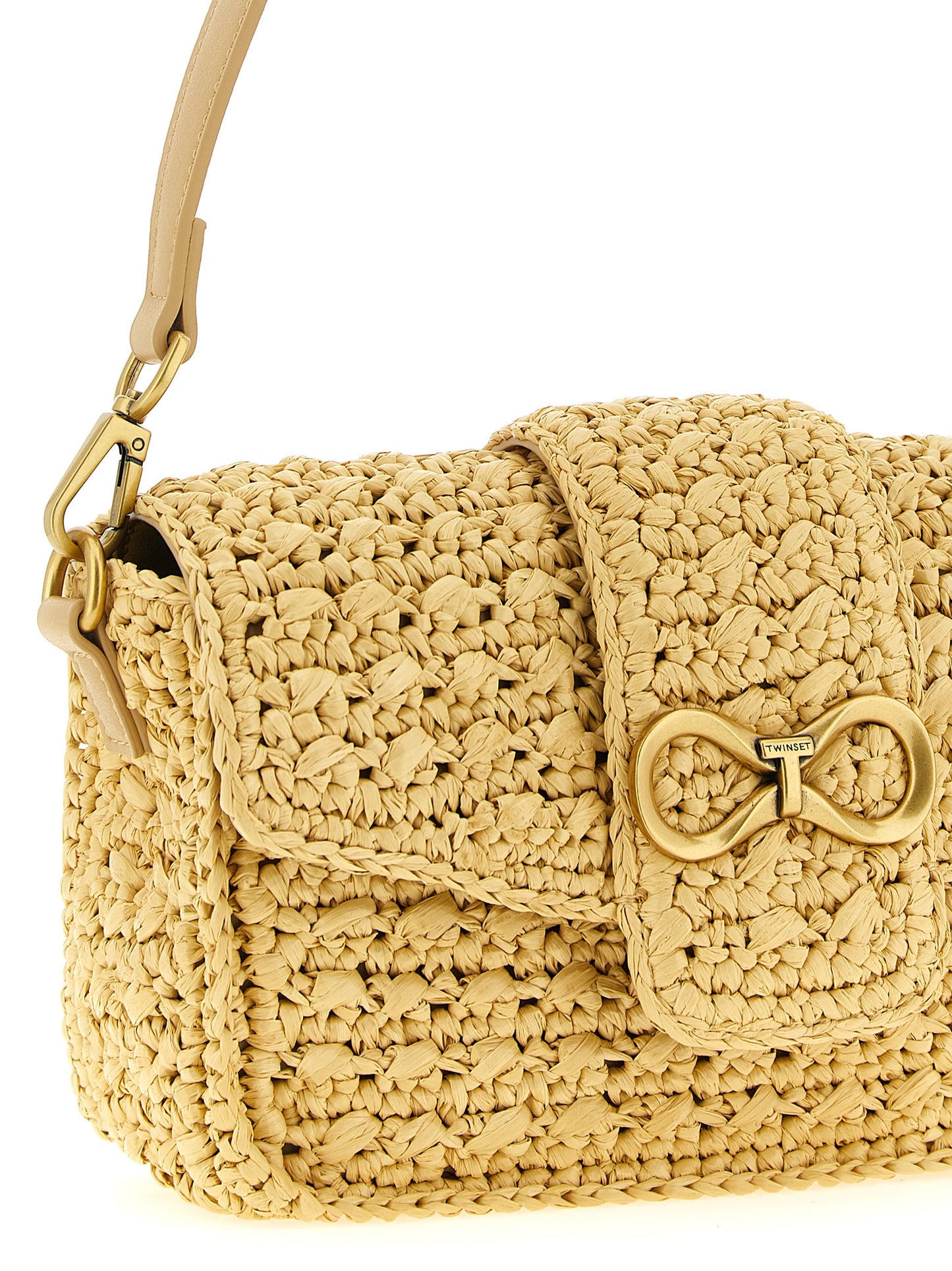 Twin Set Twin Set Raffia Crossbody Bag