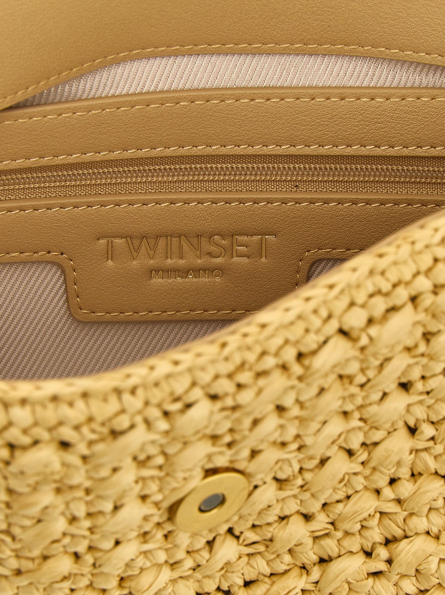 Twin Set Twin Set Raffia Crossbody Bag