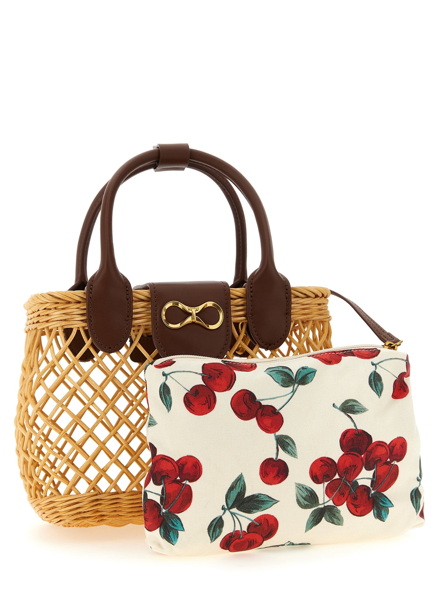 Twin Set Twin Set Wicker Basket Shoulder Strap