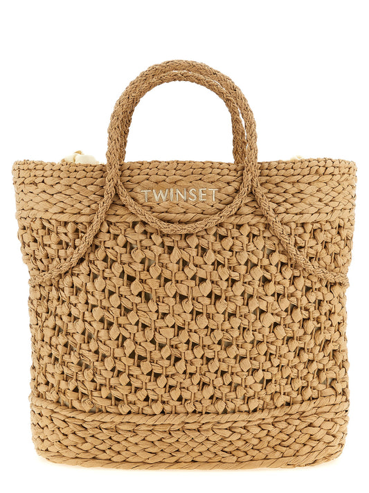 Twin Set Twin Set Straw Shopping Bag