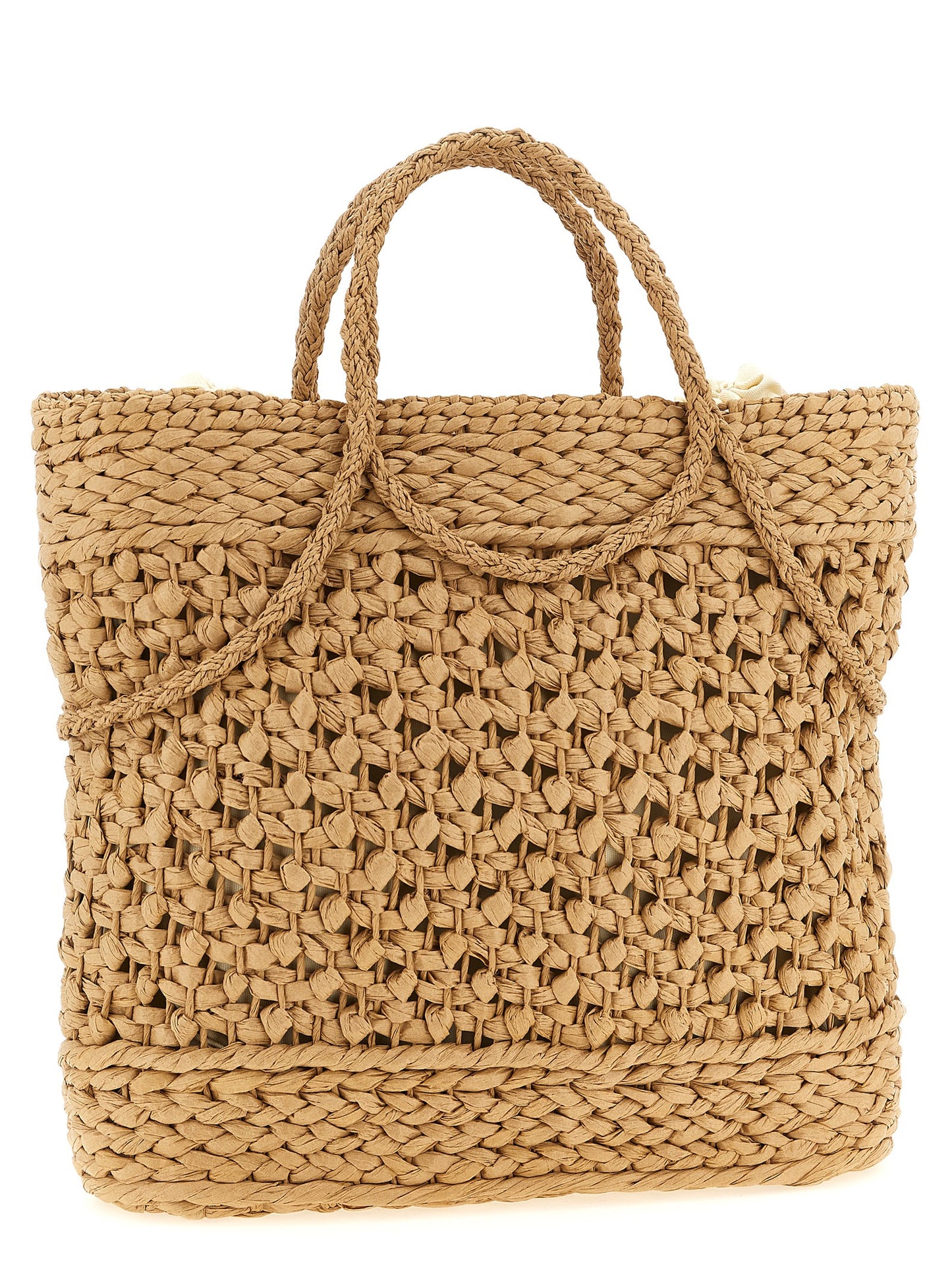 Twin Set Twin Set Straw Shopping Bag