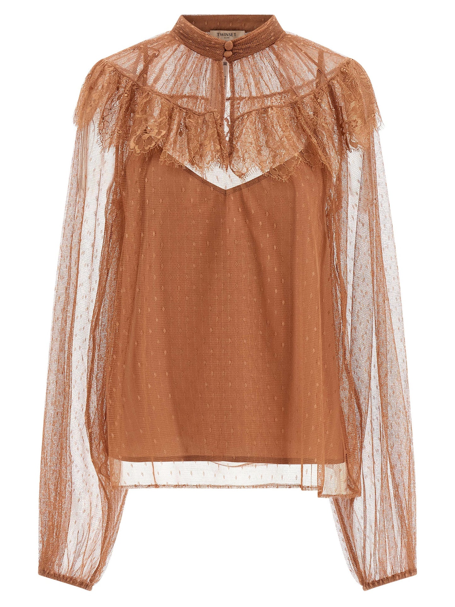 Twin Set Twin Set Tulle Plumetis Blouse