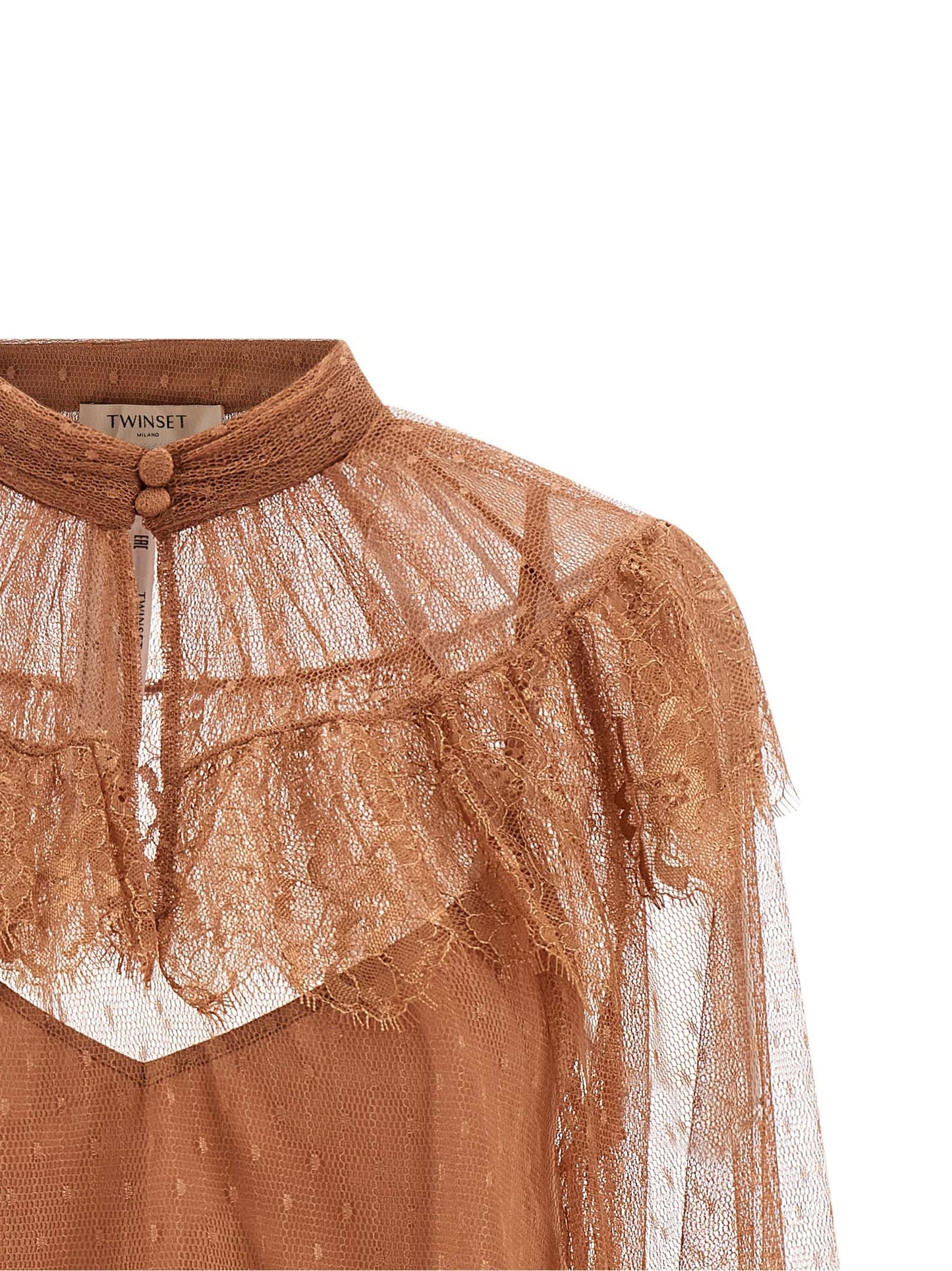 Twin Set Twin Set Tulle Plumetis Blouse