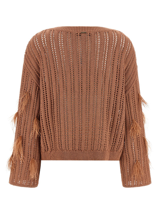 Twin Set Twin Set Ostrich Feather Sweater