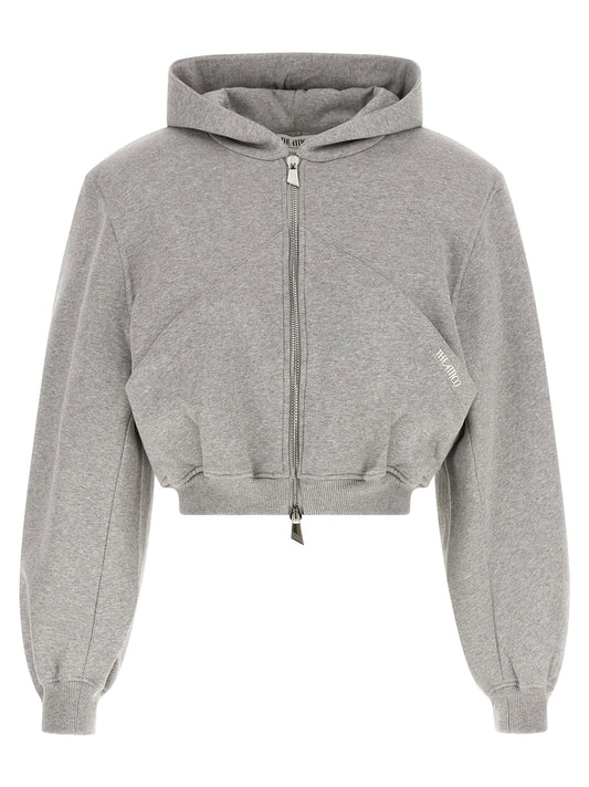 The Attico Cropped Hoodie