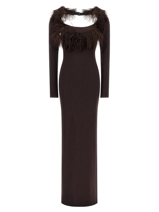 The Attico Feather Dress