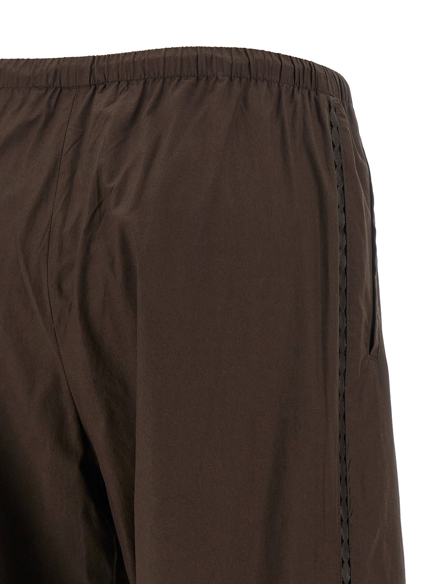 Yves Salomon Leather Insert Pants