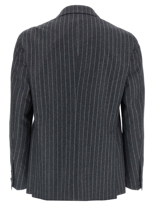 Tagliatore Pinstriped Dress