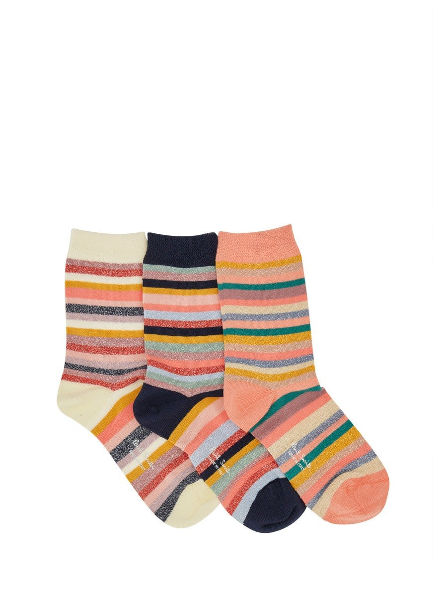 3-PACK SOCKS "SIGNATURE STRIPE"
