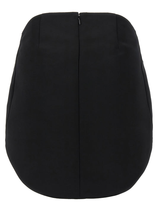 Courreges Circle Satin Skirt