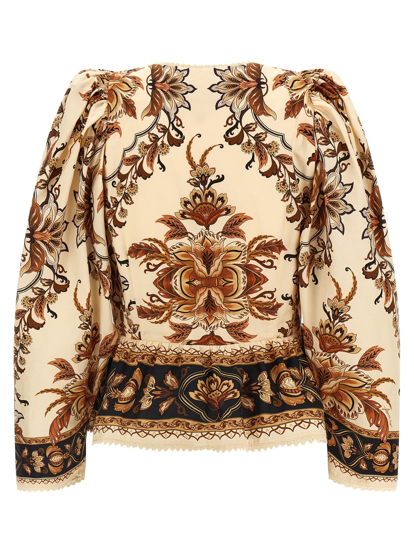 Farm Rio Farm Rio Majestic Garden Sand Blouse