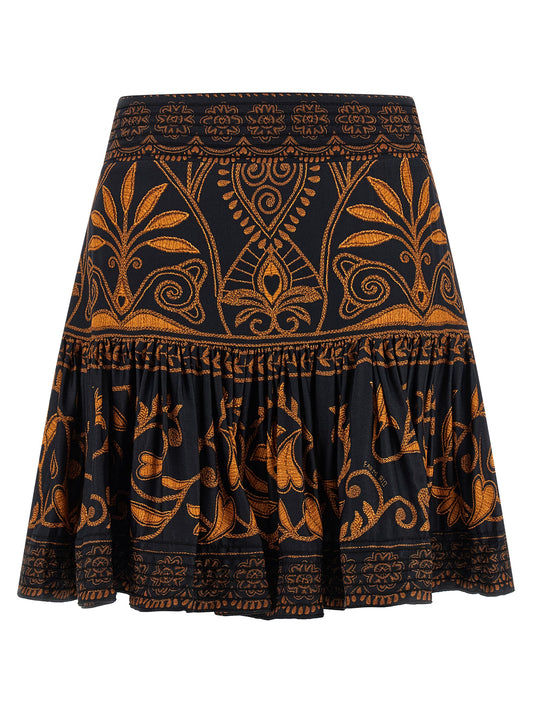 Farm Rio Farm Rio Cornely Anika Black Skirt