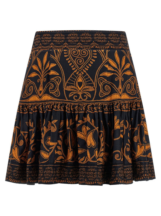 Farm Rio Farm Rio Cornely Anika Black Skirt