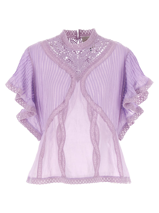 Farm Rio Farm Rio Openwork Detail Blouse