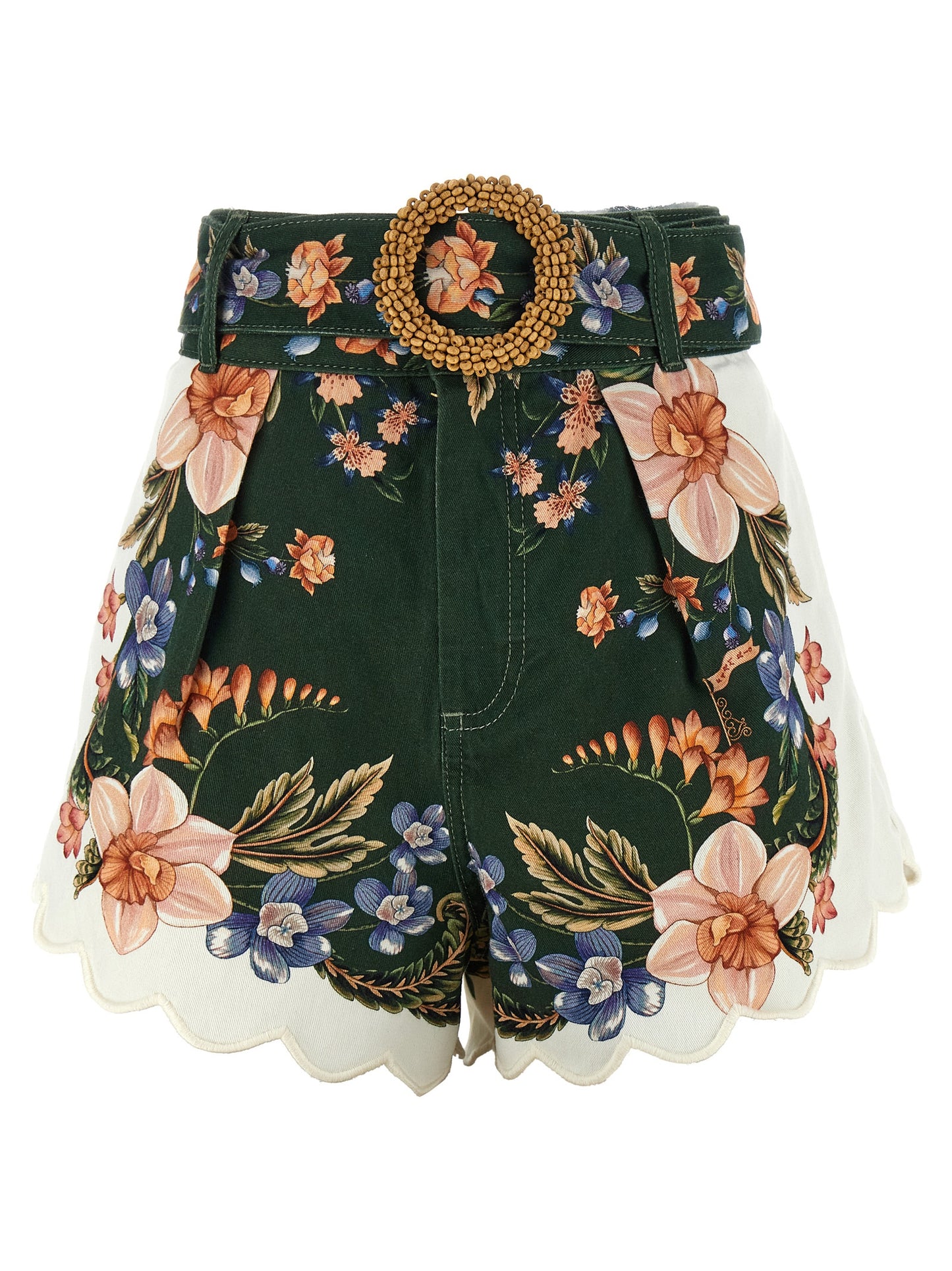 Farm Rio Farm Rio Green Berry Garden Shorts