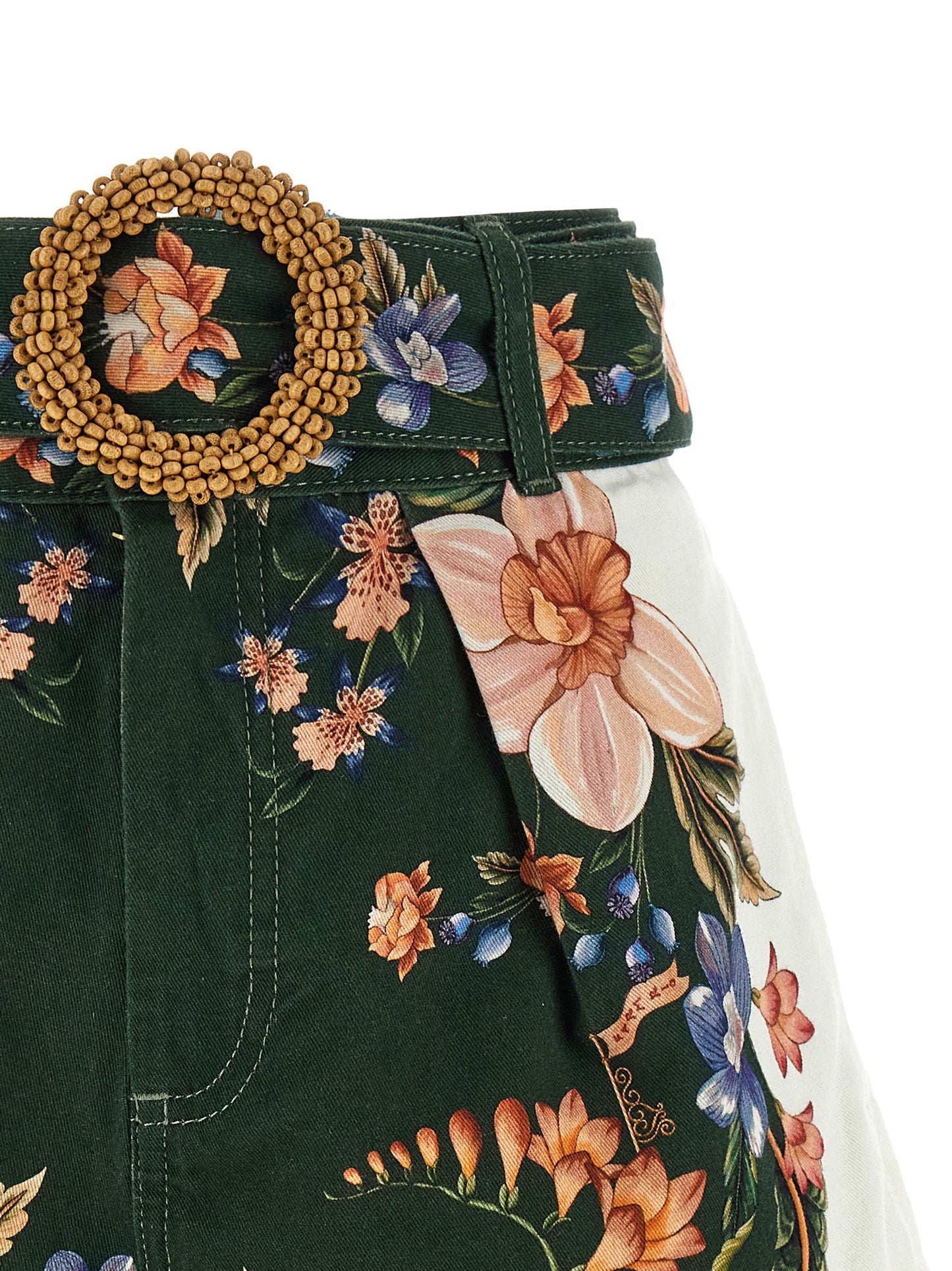 Farm Rio Farm Rio Green Berry Garden Shorts