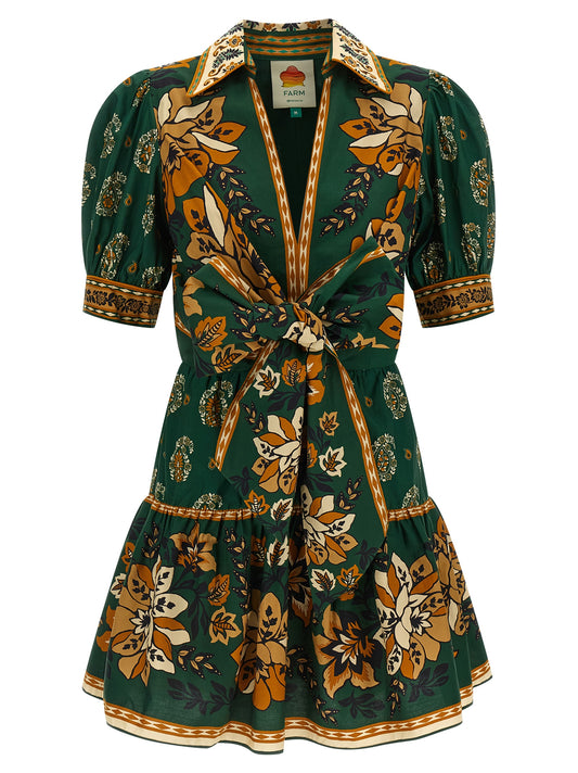 Farm Rio Farm Rio Ayla Green Dress