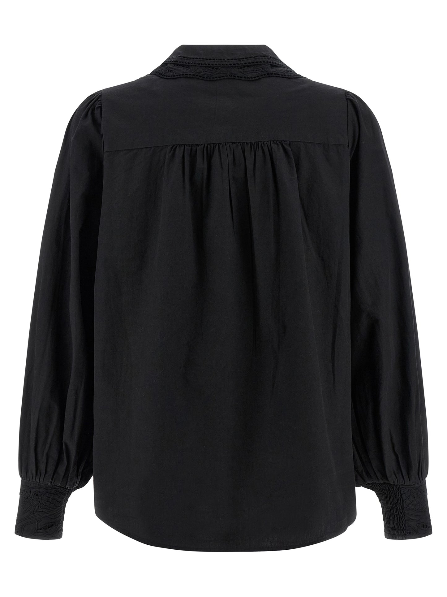 Farm Rio Farm Rio Black Embroidered Shirt