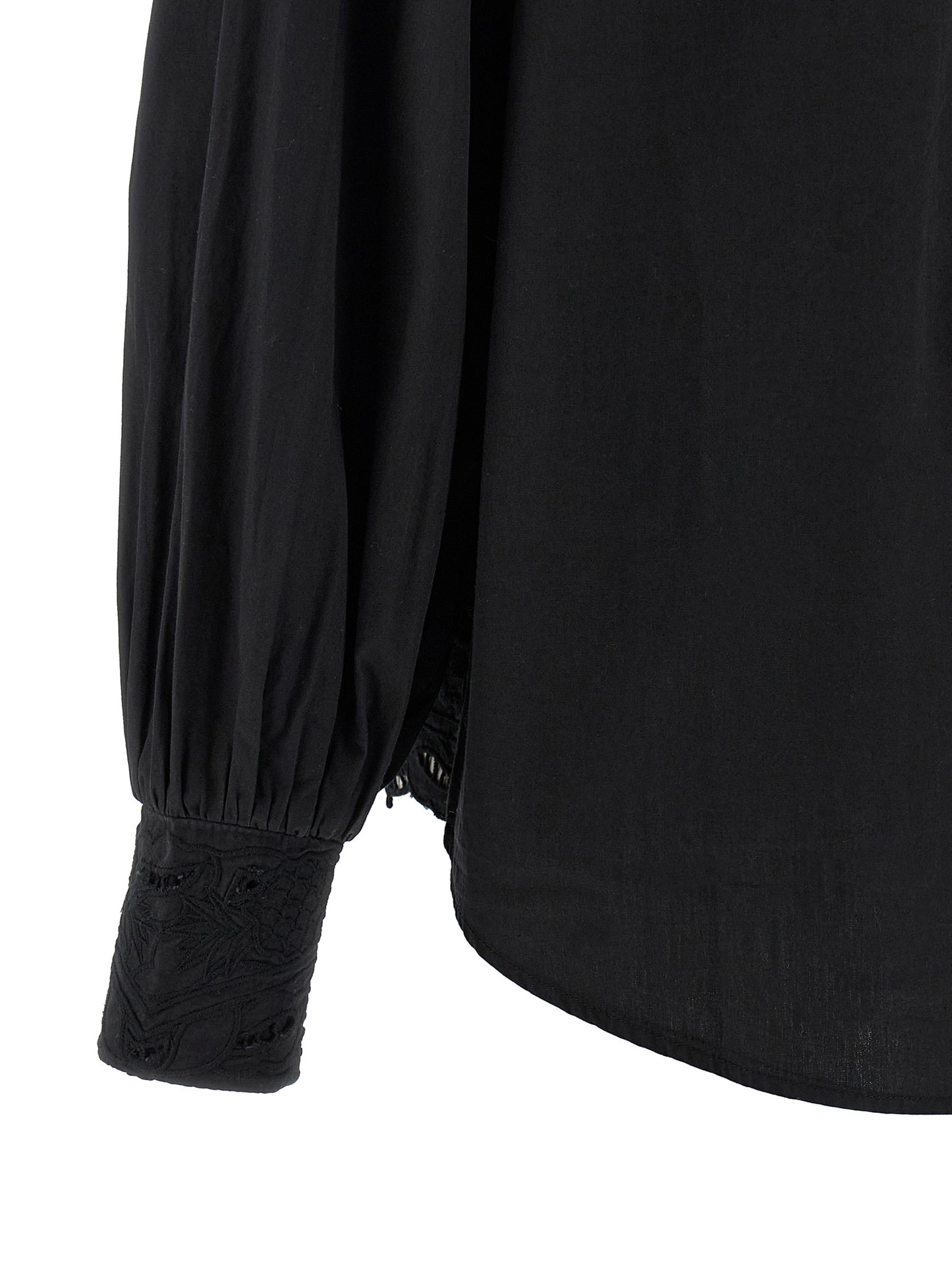 Farm Rio Farm Rio Black Embroidered Shirt