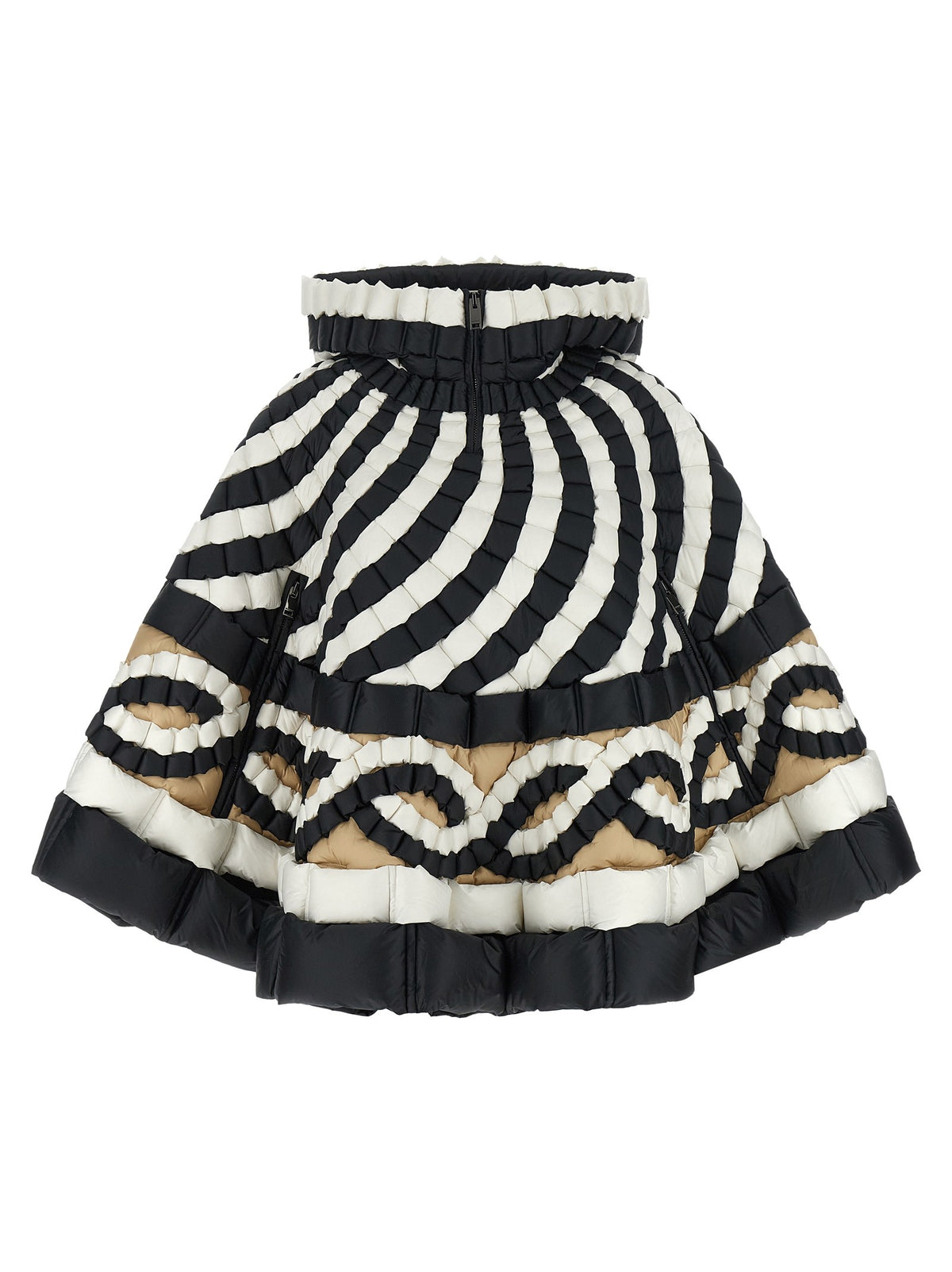 3D color-block cape