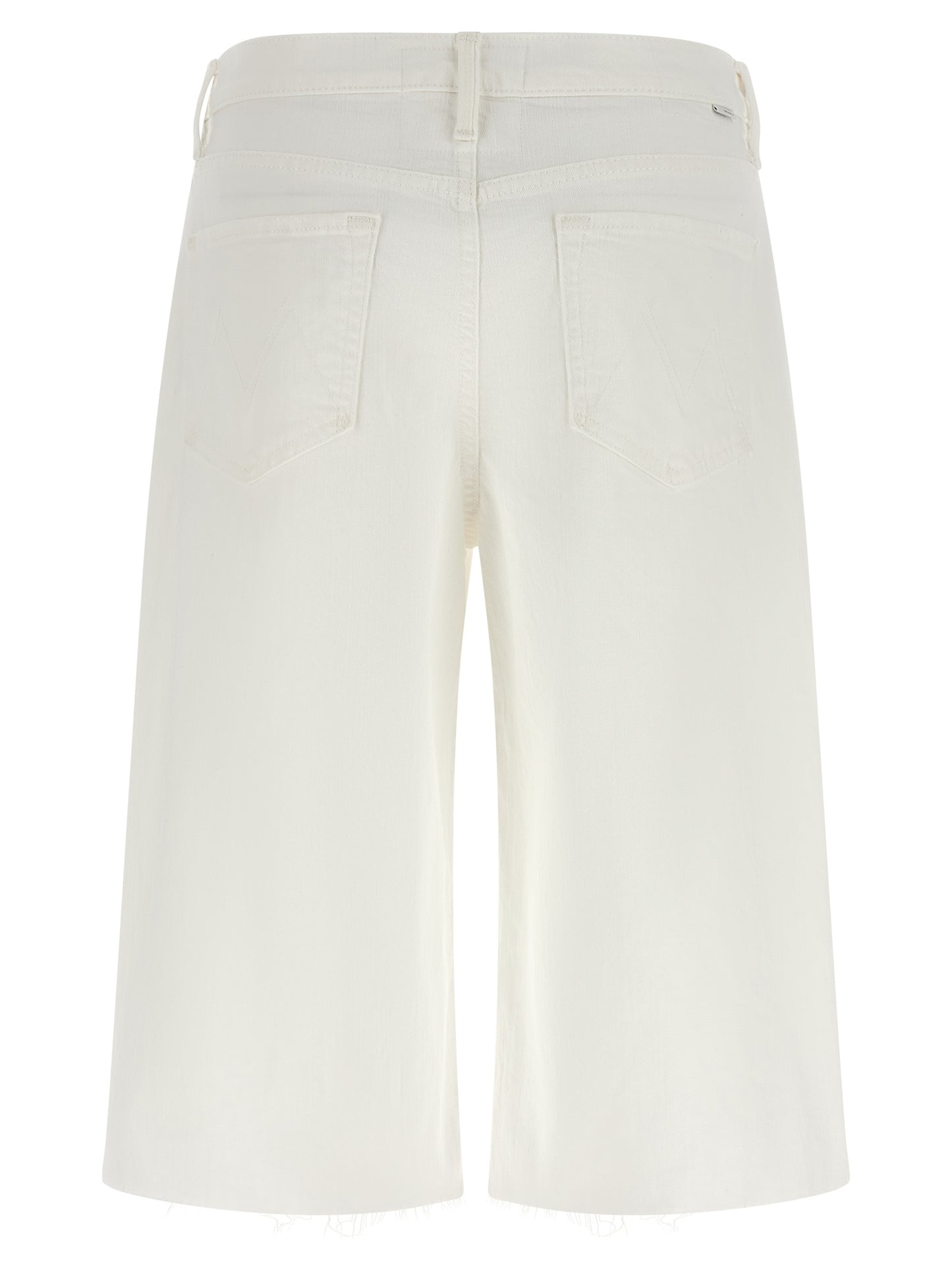 Mother Mother The Whole Lot Zip Twist Fray Bermuda Shorts