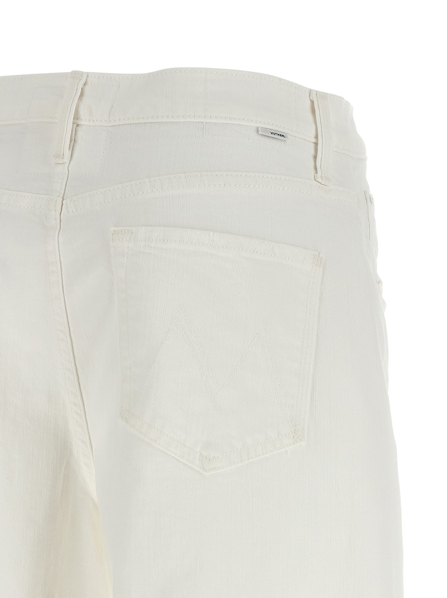 Mother Mother The Whole Lot Zip Twist Fray Bermuda Shorts