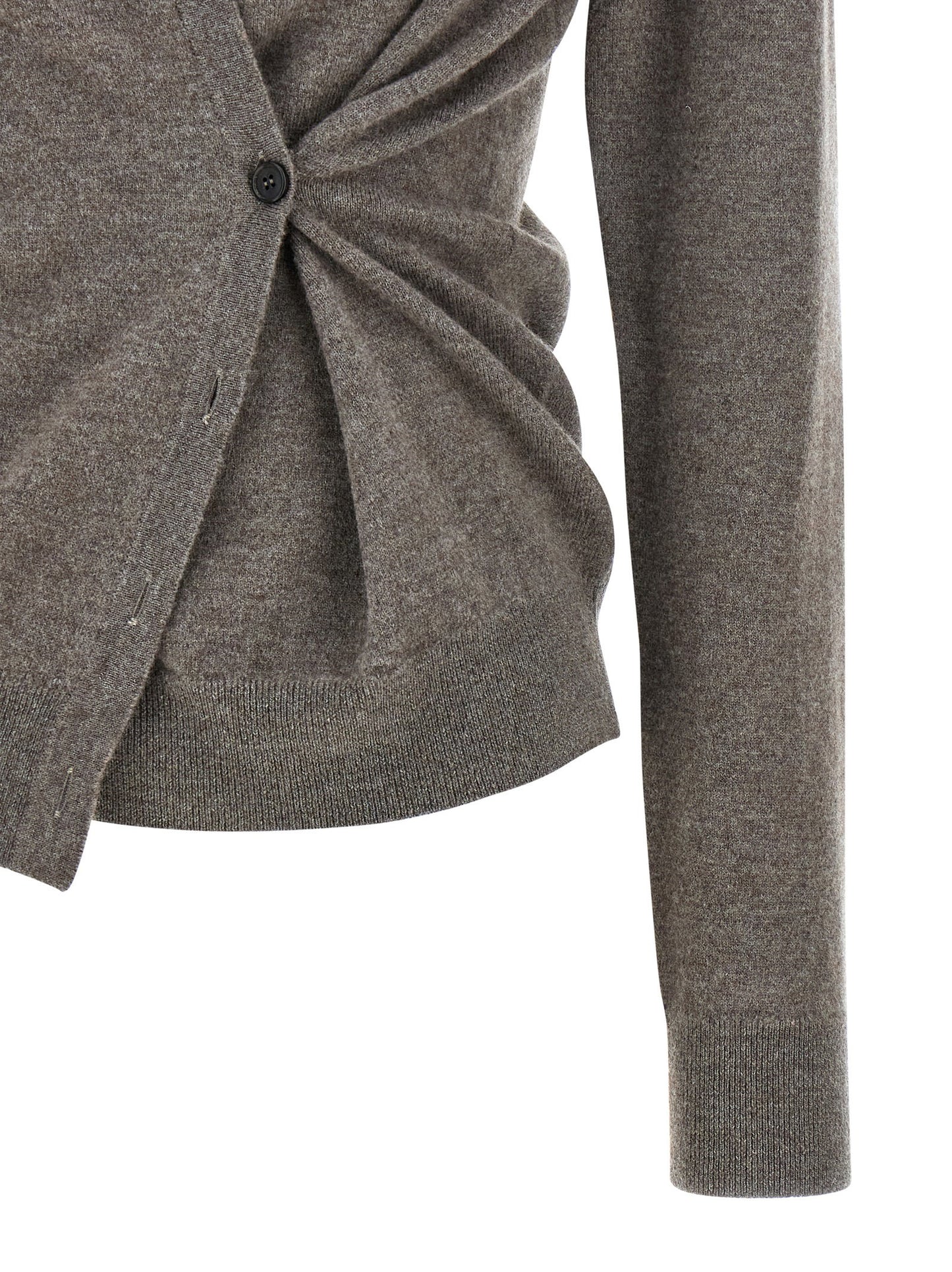 Rohe Asymmetrical Twisted Ballet Cardigan