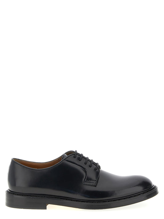 Derby leather lace up shoe