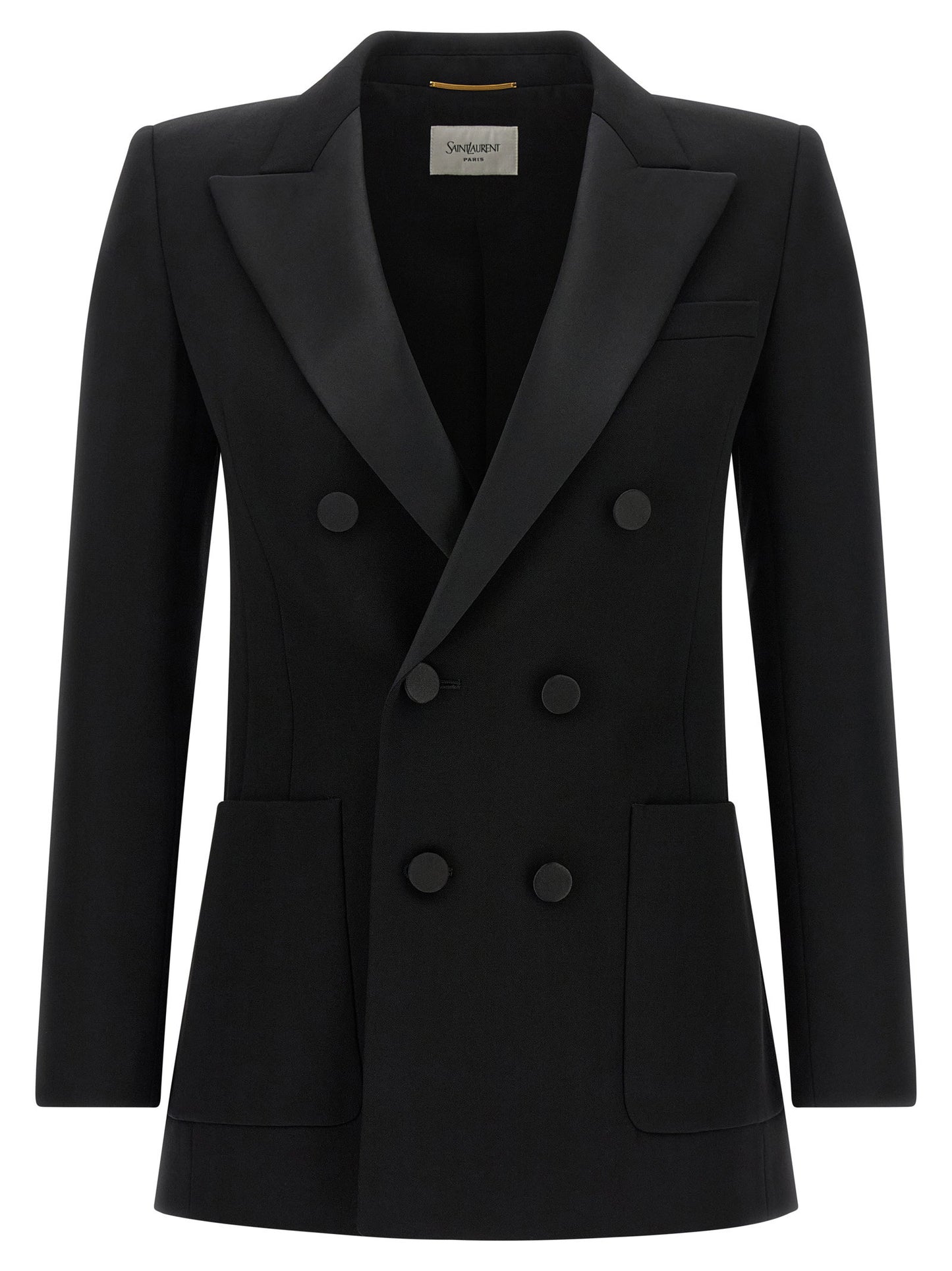 Saint Laurent Satin Lapel Blazer