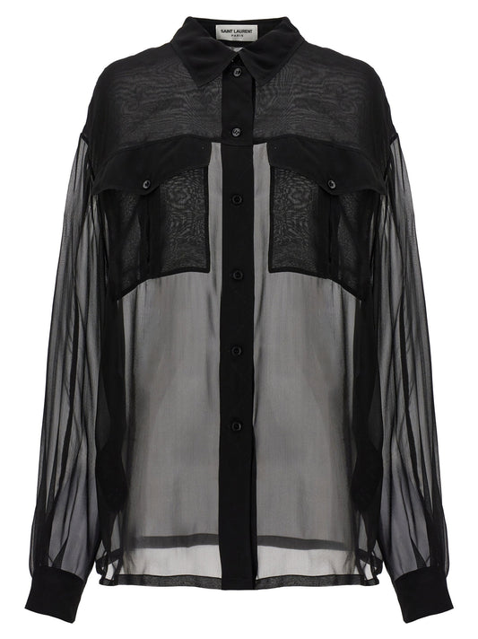 Saint Laurent Silk Muslin Shirt