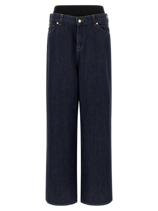 7 For All Mankind 7 For All Mankind Banded Slouchy Wide Jeans