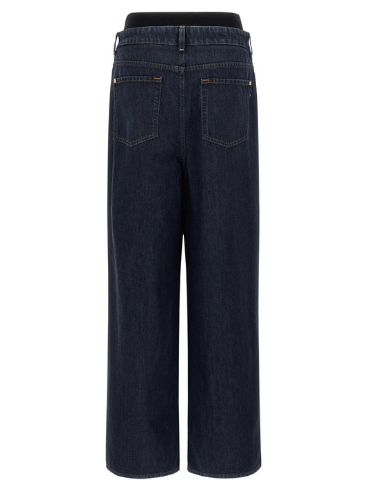 7 For All Mankind بنطلون جينز واسع فضفاض بحزام
