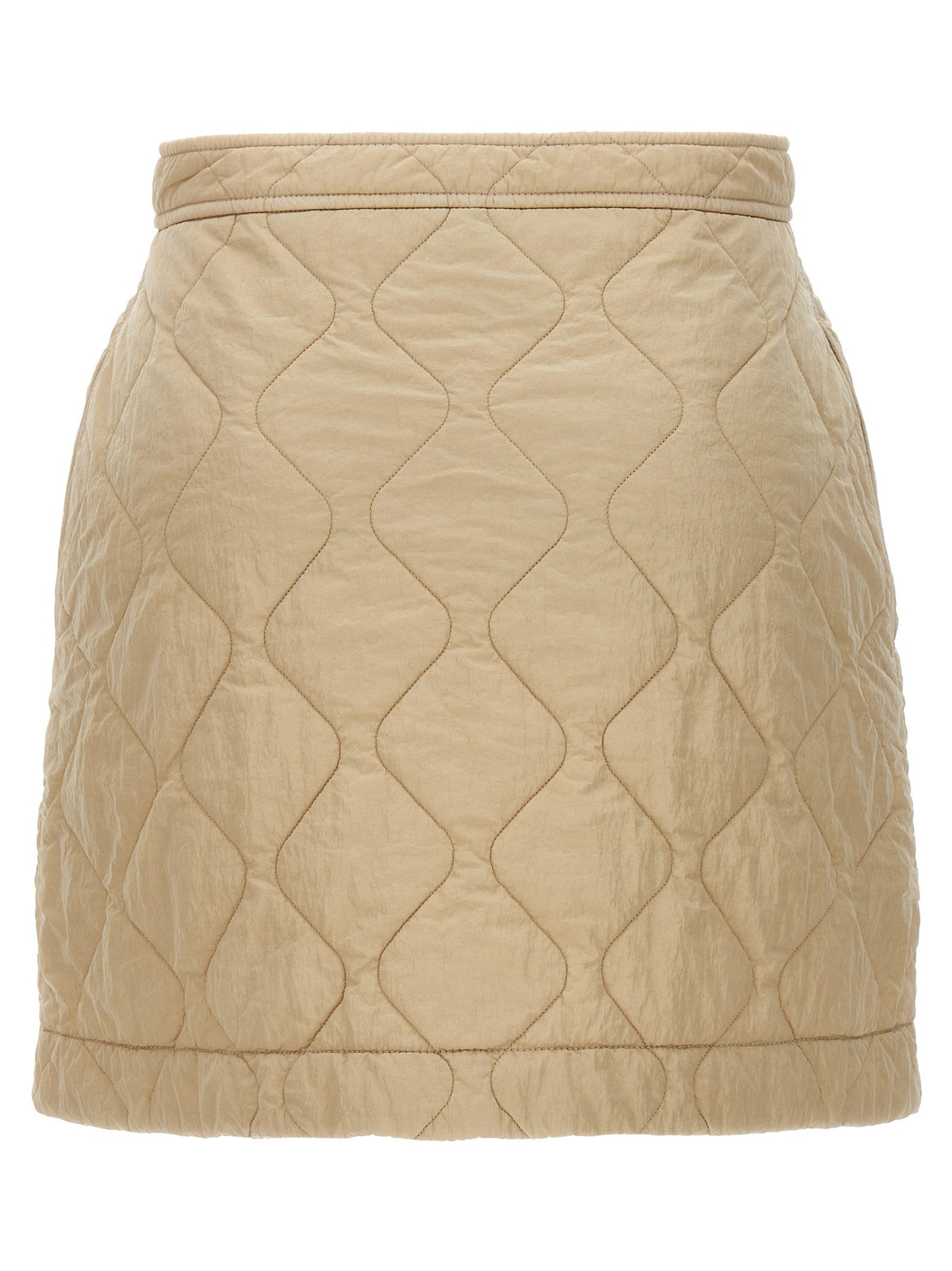Burberry Quilted Nylon Skirt