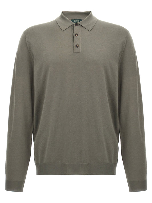 Zanone Wool Polo Shirt