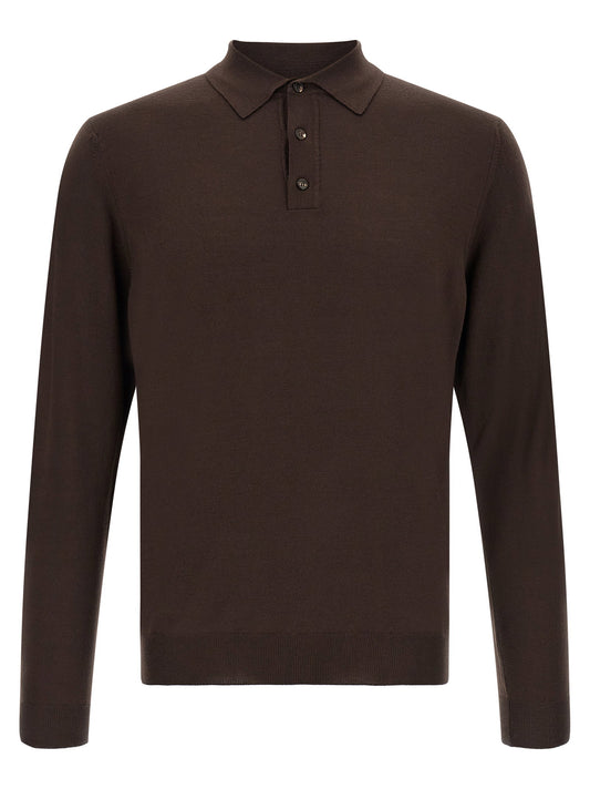 Zanone Long Sleeve Polo Shirt