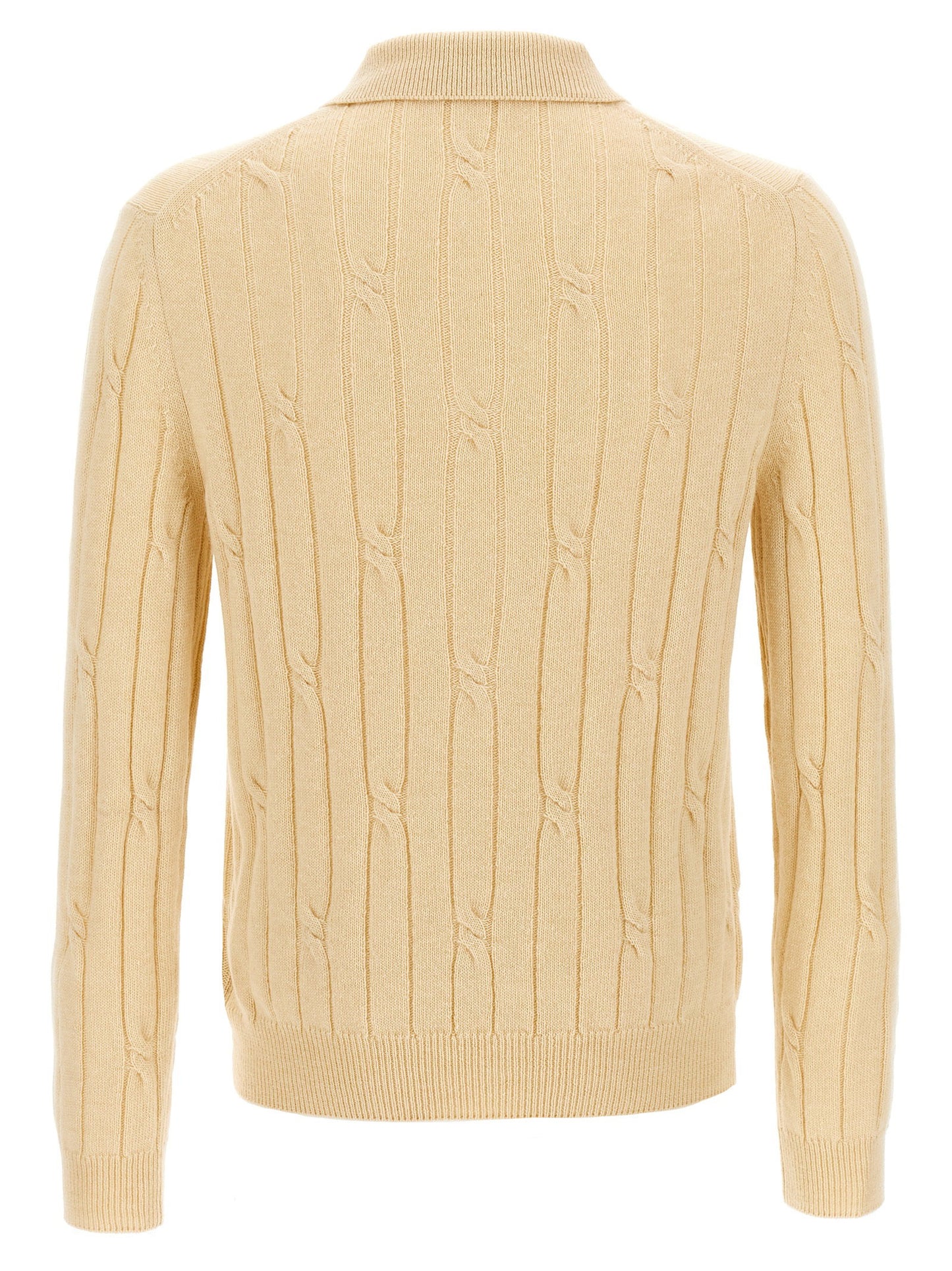 Zanone Braided Wool Polo Shirt